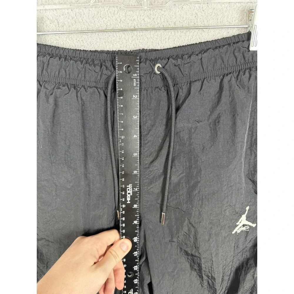 Nike Air Jordan Warm‎ Up Pants Mens S Black Flight Woven Taped Logo FB7292-010
